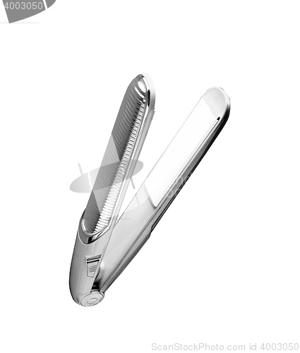Image of Iron for hair isolated