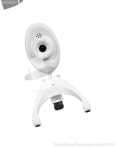 Image of web camera, isolated on white, clipping path included