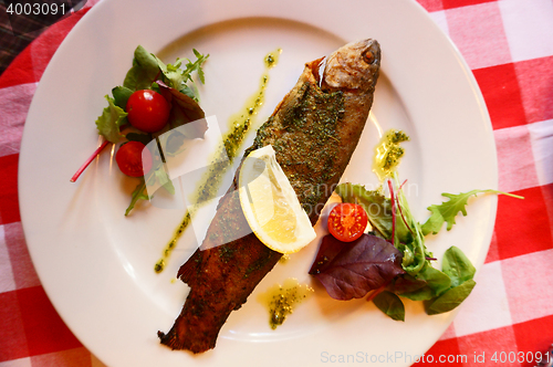 Image of grilled trout fish