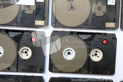 Image of backup data tape background