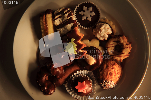 Image of czech christmas candy and cookies