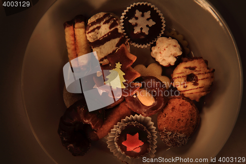 Image of czech christmas candy and cookies