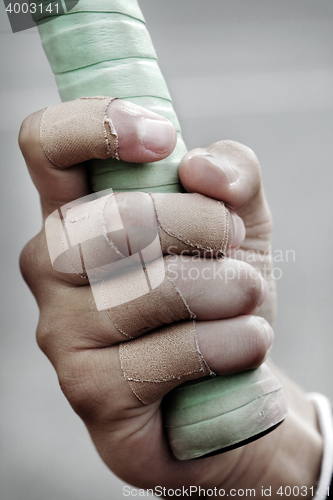 Image of bandage on a boys finger