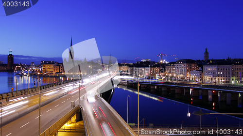 Image of Stockholm city at night