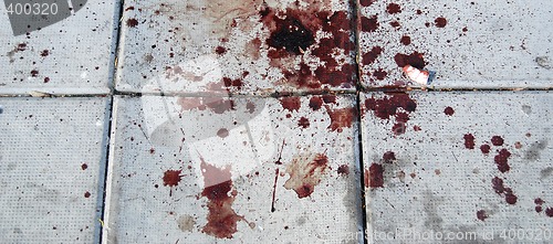 Image of Blood on the street