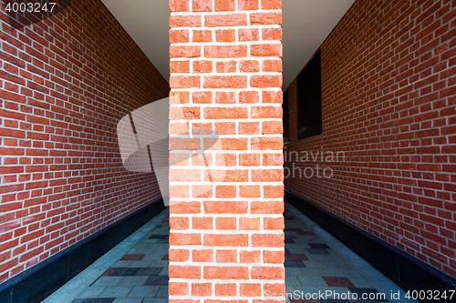 Image of tunnel of red brick