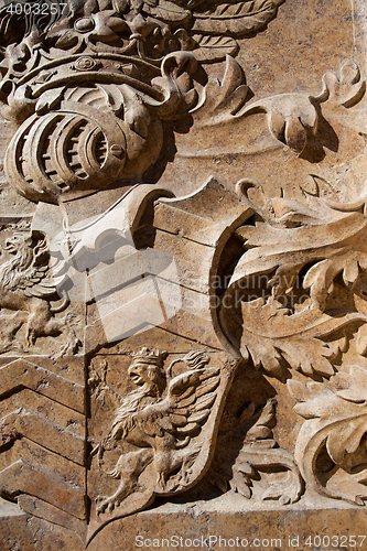 Image of emboss Beautiful bas-relief in Vienna