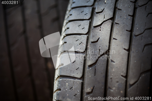 Image of vintage car tires