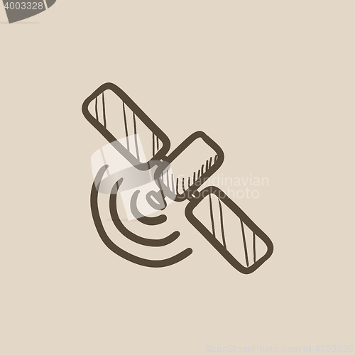 Image of Satellite sketch icon.