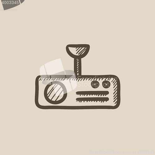 Image of Digital projector sketch icon.