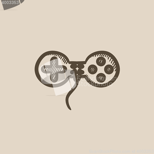 Image of Joystick sketch icon.
