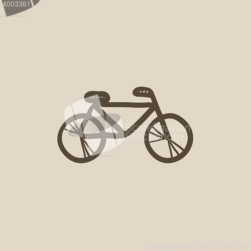 Image of Bicycle sketch icon.