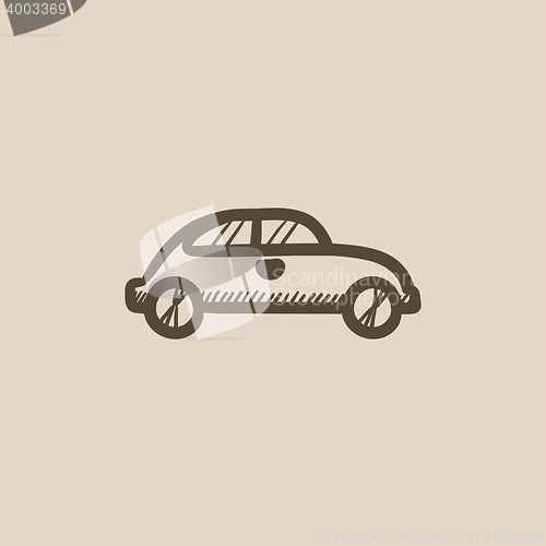 Image of Car sketch icon.