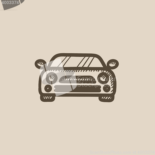 Image of Car sketch icon.