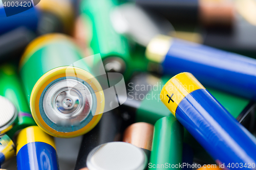 Image of close up of alkaline batteries