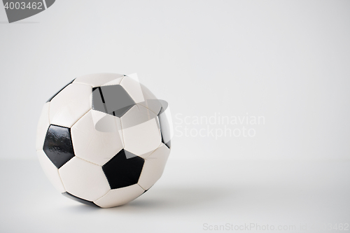 Image of close up of football or soccer ball