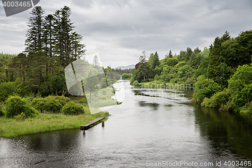 Image of view to river in ireland valley