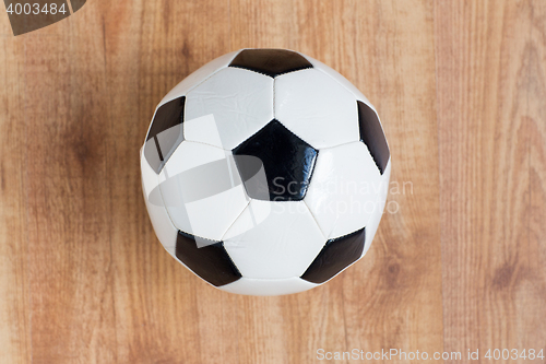 Image of close up of football or soccer ball