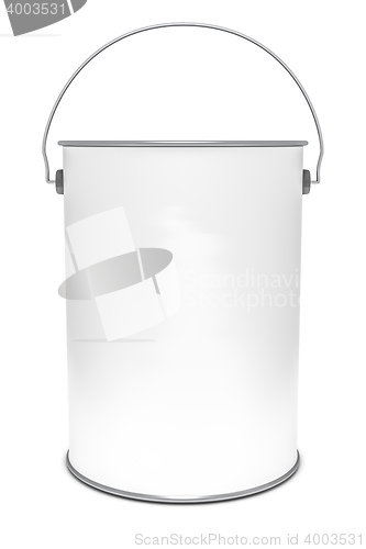 Image of a white paint bucket