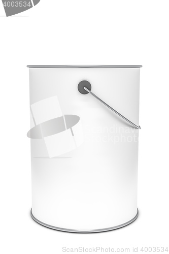 Image of a white paint bucket