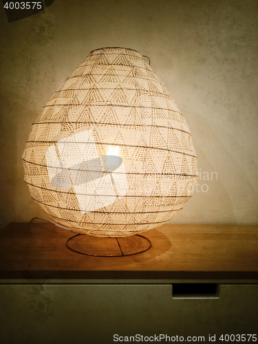 Image of Vintage style photo of a lantern