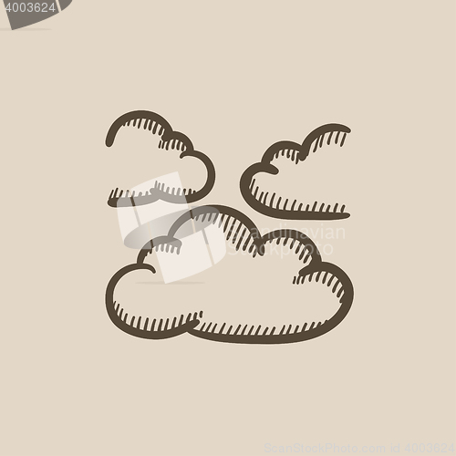 Image of Clouds sketch icon.