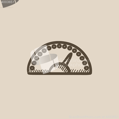 Image of Speedometer sketch icon.