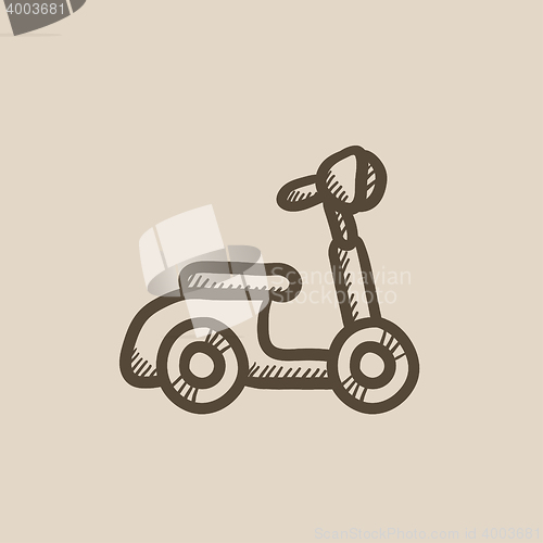 Image of Scooter sketch icon.