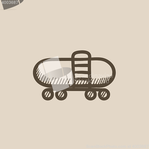 Image of Railway cistern sketch icon.