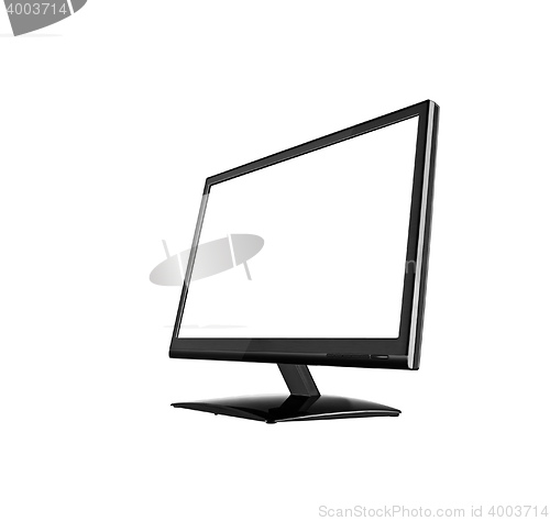 Image of widescreen lcd monitor isolated on white