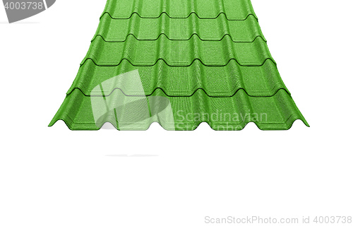 Image of diagonal strip green roof top pattern background