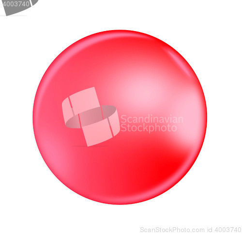Image of Red curly glossy icon