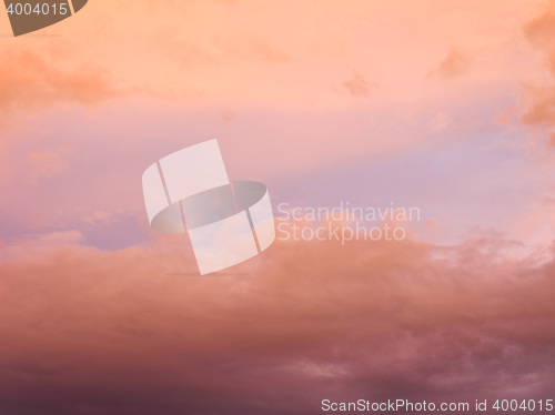 Image of Red sky at sunset