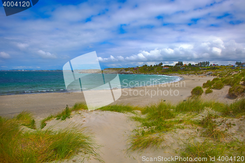 Image of Norwegian beach on a sunny day