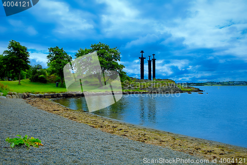 Image of Swords in Rock Hafrsfjord, Norway