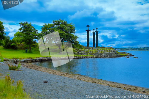 Image of Swords in Rock Hafrsfjord, Norway