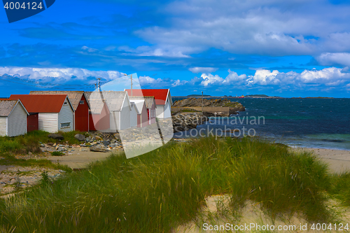 Image of Norwegian beach on a sunny day