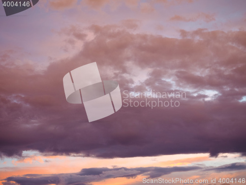 Image of Red sky at sunset