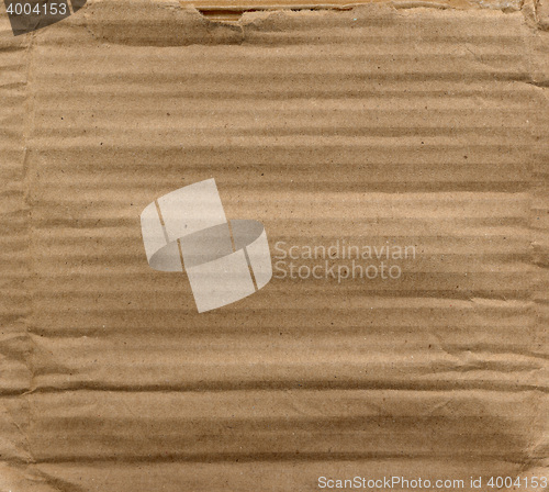 Image of Brown corrugated cardboard background
