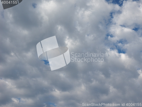 Image of Blue sky with clouds background