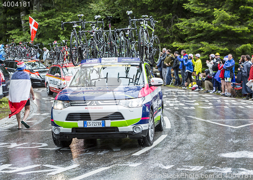 Image of The Car of Lampre Merida Team - Tour de France 2014