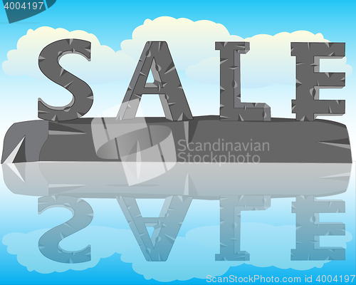 Image of Word of the sale from stone
