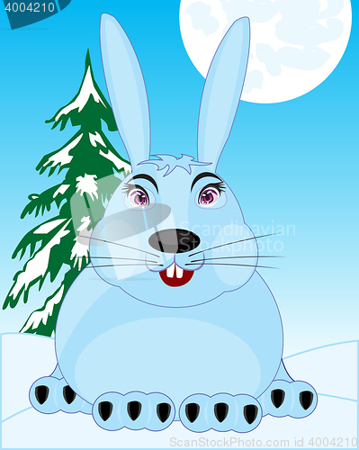 Image of Wildlife hare in snow