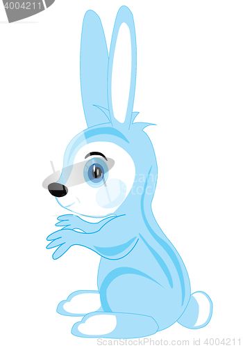 Image of Cartoon hare on white