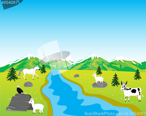Image of Field with animal