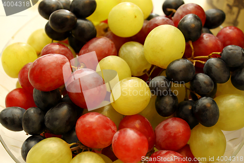 Image of Bright tasty ripe grapes