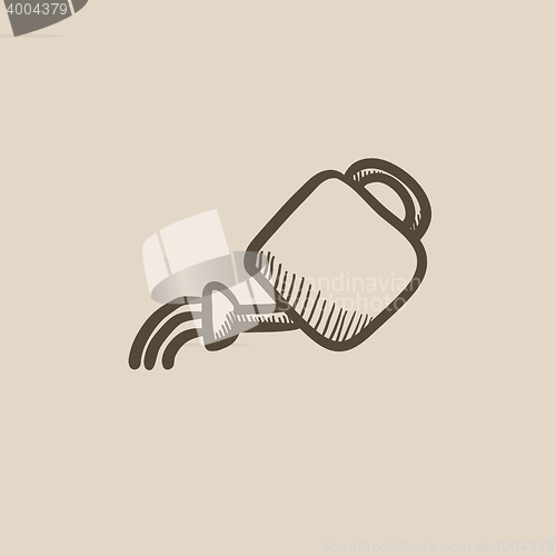 Image of Watering can sketch icon.