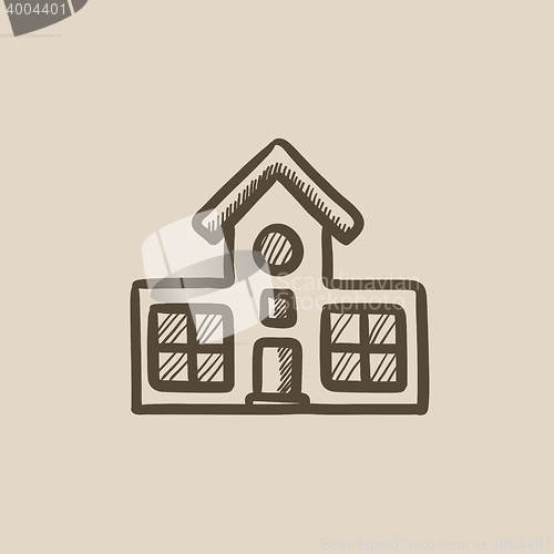 Image of Building sketch icon.