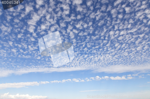 Image of Blue sky and white fluffy clouds.