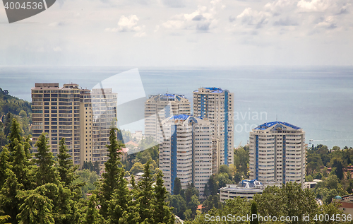 Image of Panoramic view of resort town Sochi.